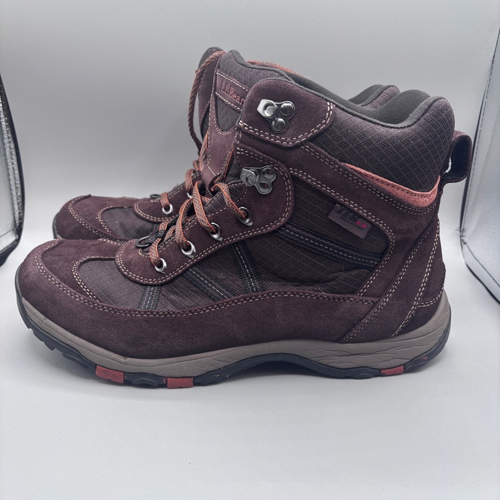 LL Bean TEK 2.5 Brown Hiking Utility Lace Up Boot Mens 11 Medium Primaloft - Picture 3 of 13